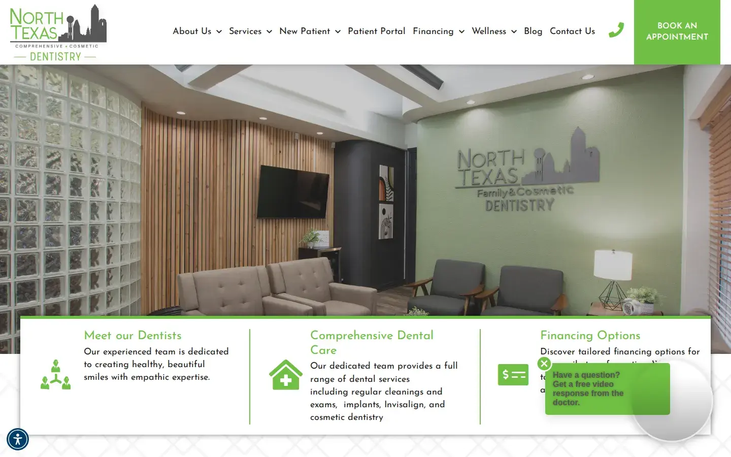 Homepage preview of North Texas Family and Cosmetic Dentistry