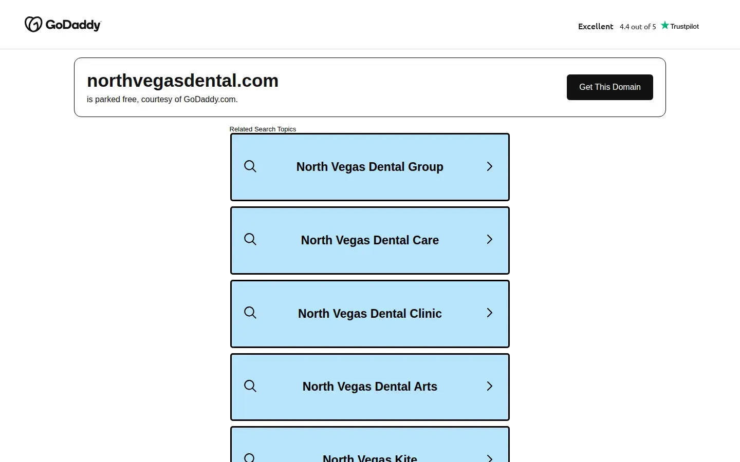 Homepage preview of North Vegas Dental