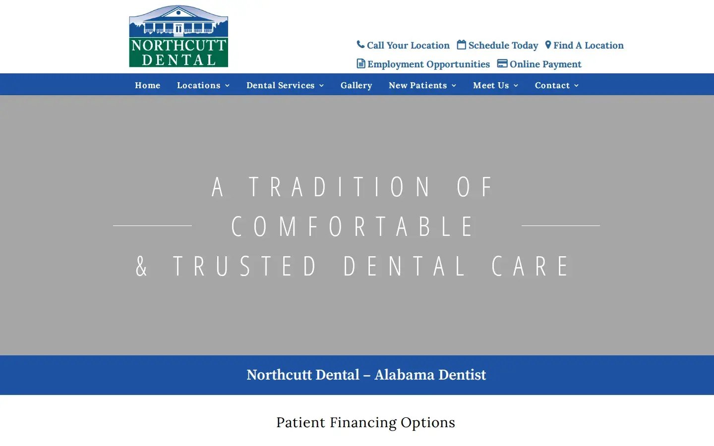 Homepage preview of Northcutt Dental