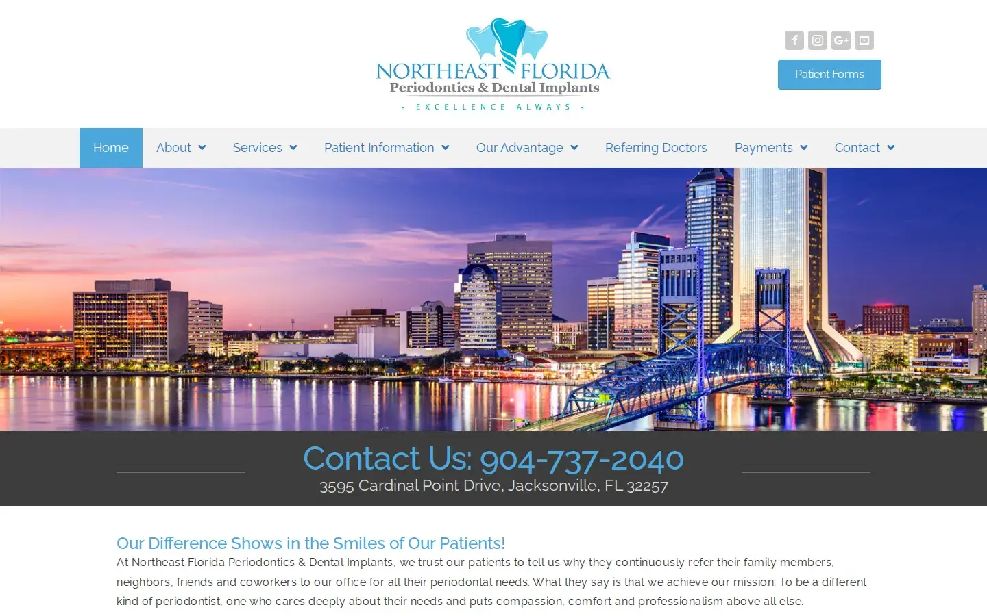 Homepage preview of Northeast Florida Periodontics & Dental Implants