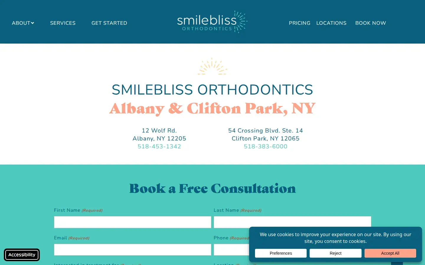 Homepage preview of Northeast Orthodontic