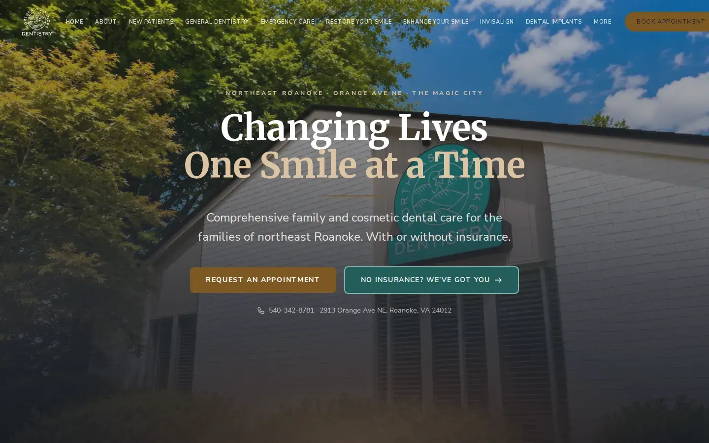 Homepage preview of Northeast Roanoke Dentistry