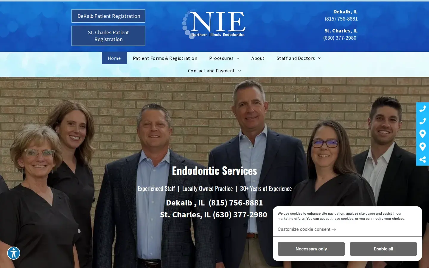 Homepage preview of Northern Illinois Endodontics