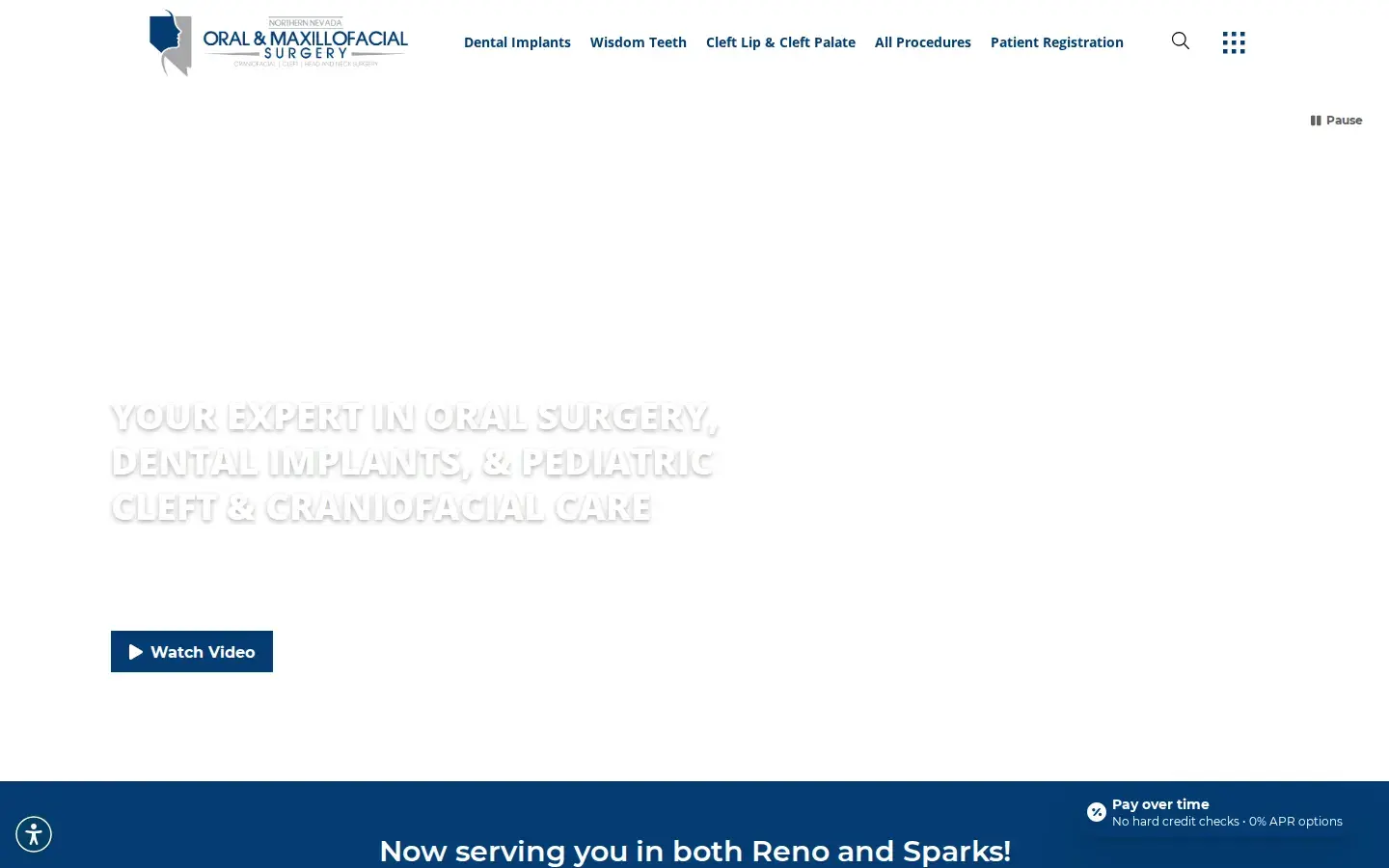 Homepage preview of Northern Nevada Oral & Maxillofacial Surgery: Dental Implants