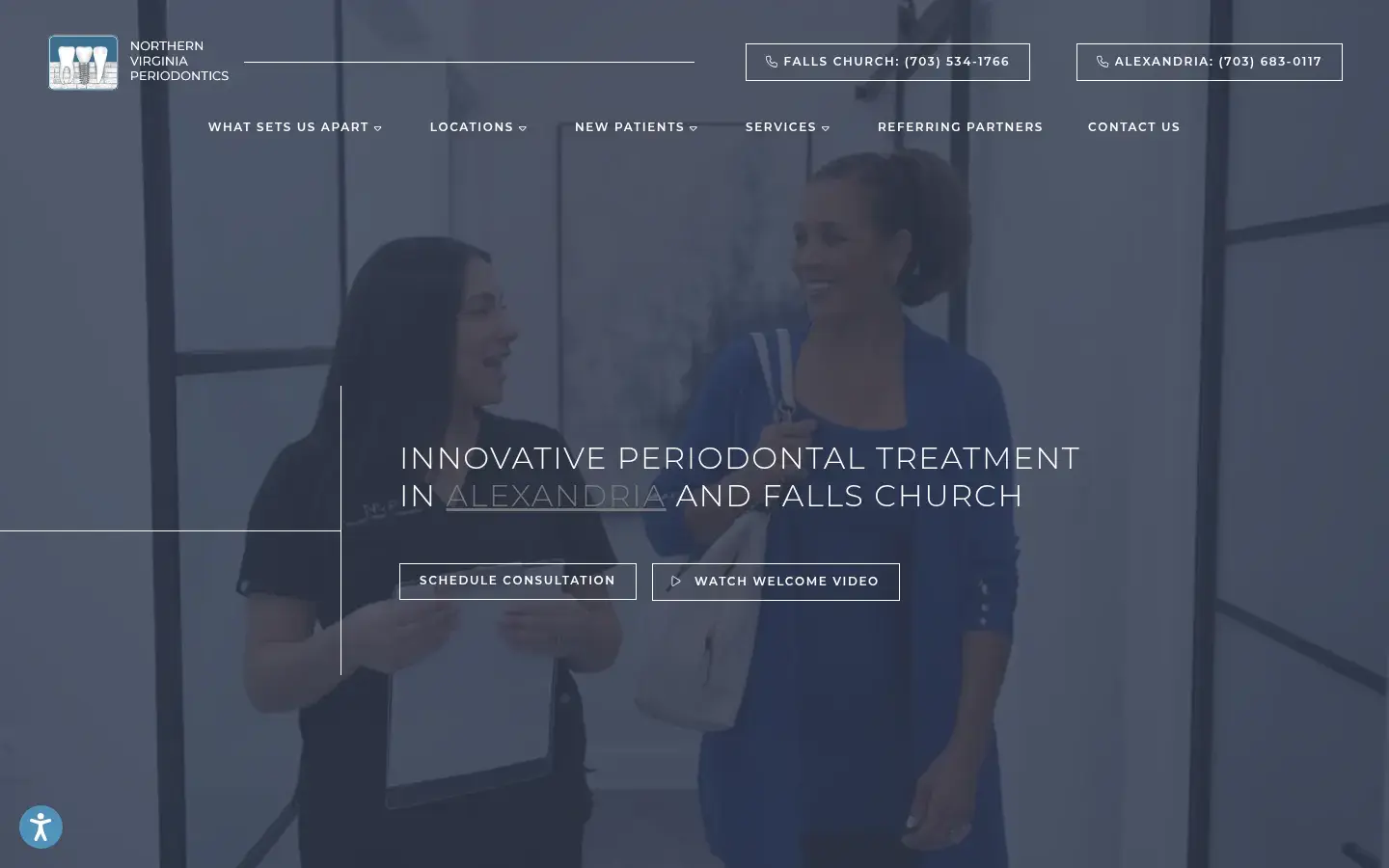 Homepage preview of Northern VA Periodontics – Alexandria