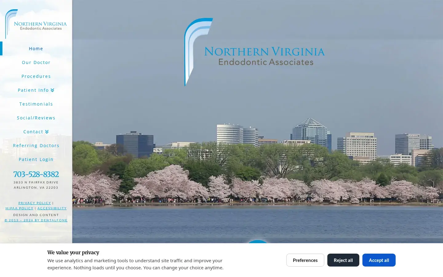Homepage preview of Northern Virginia Endodontic Associates