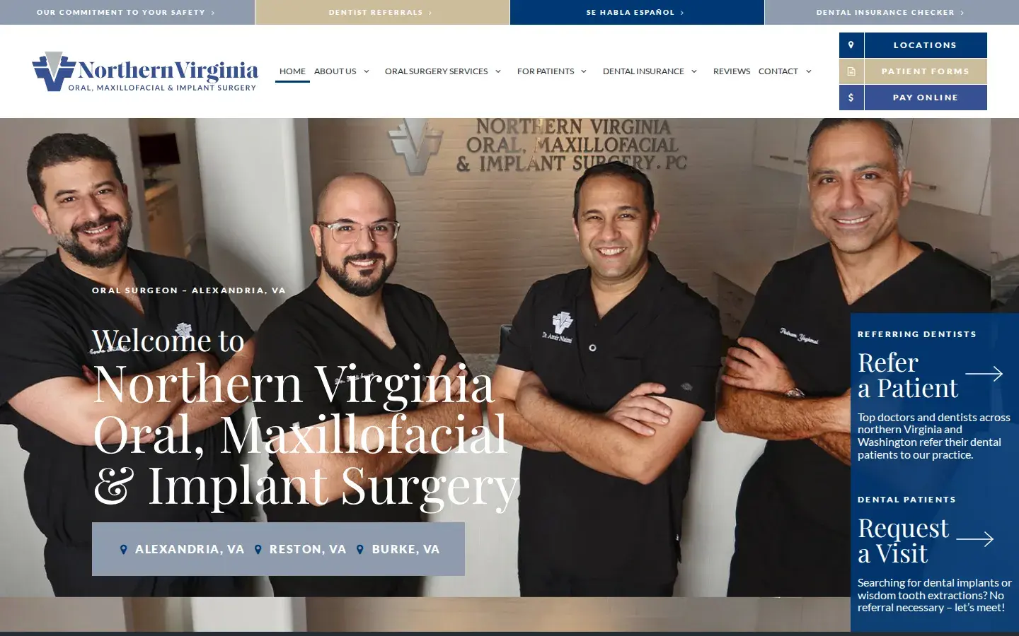 Homepage preview of Northern Virginia Oral, Maxillofacial & Implant