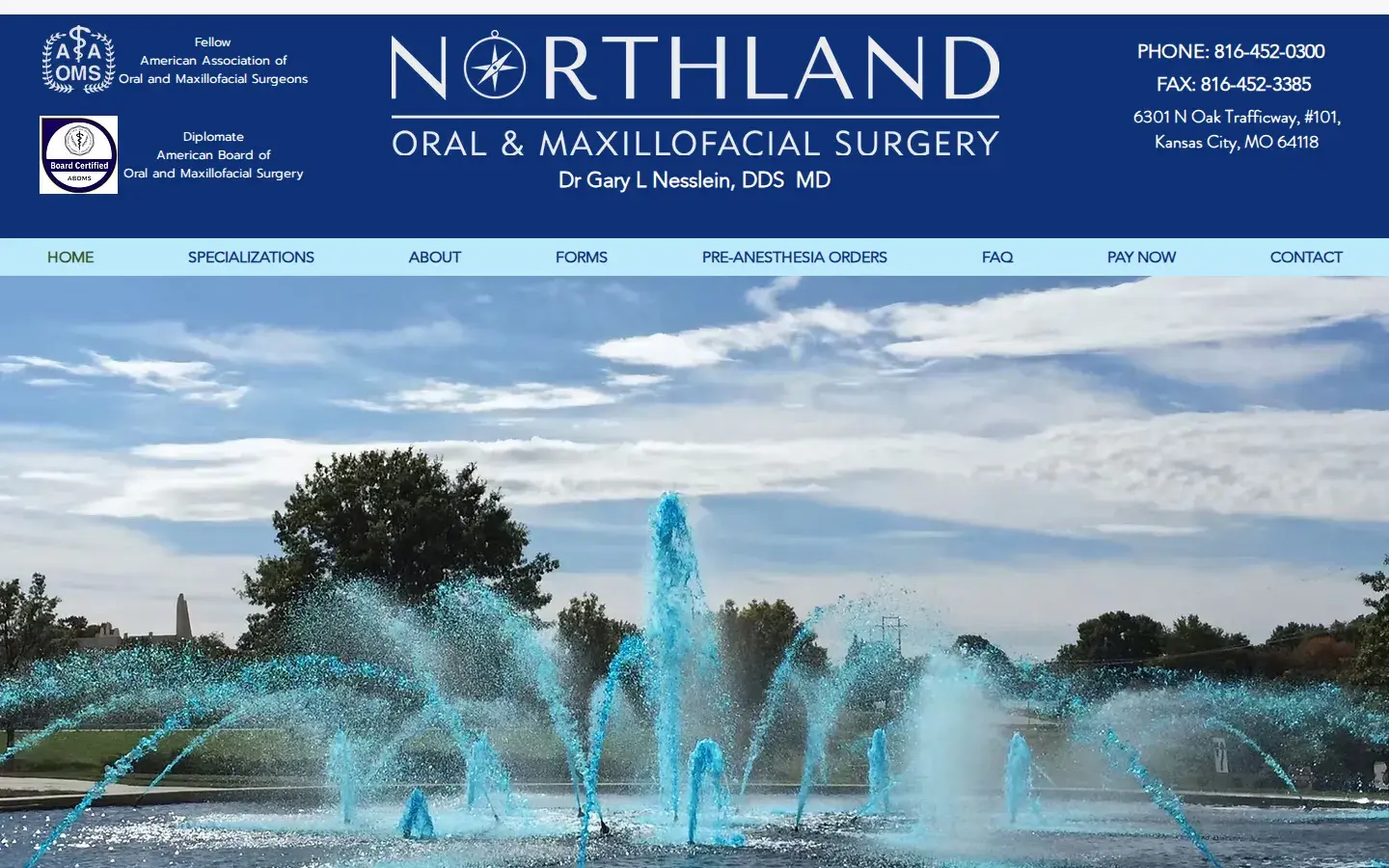 Homepage preview of Northland Oral & Maxillofacial