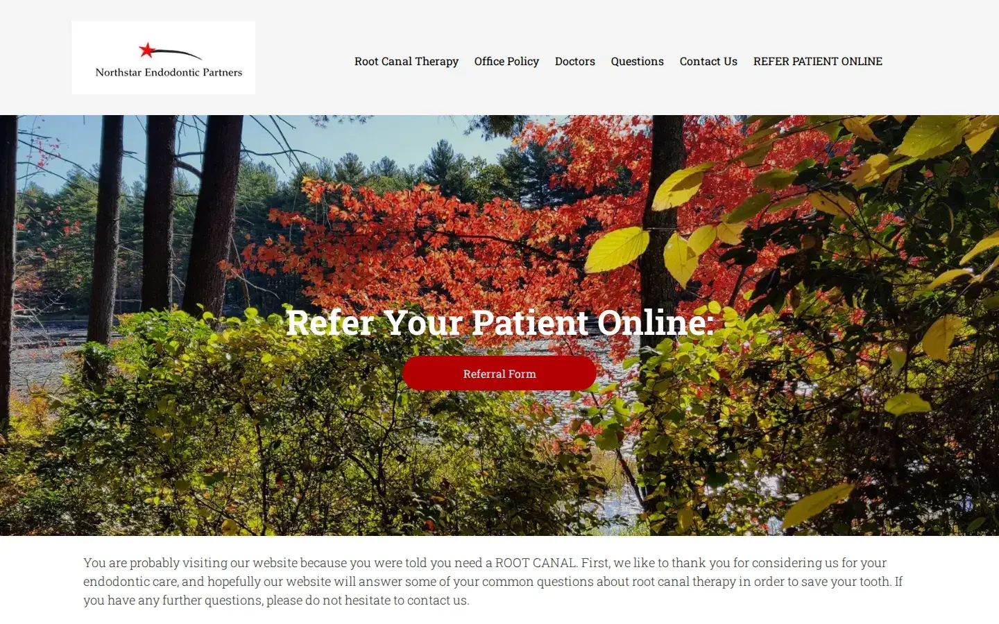 Homepage preview of Northstar Endodontic Partners PLLC