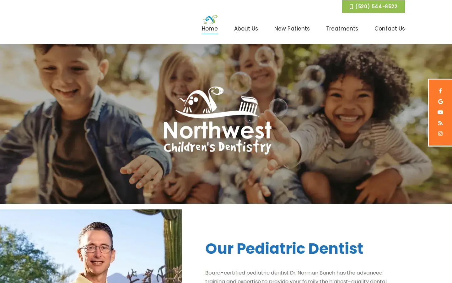 Homepage preview of Northwest Children’s Dentistry