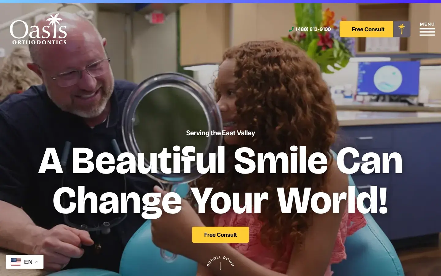 Homepage preview of Oasis Orthodontics: Scott P. Day, DMD, MS