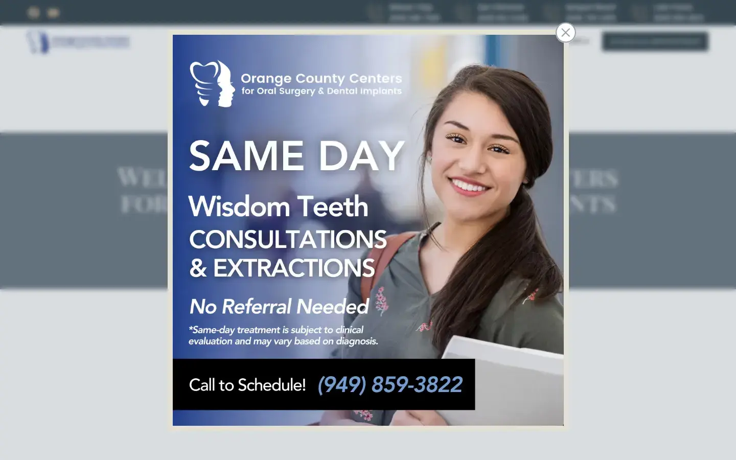 Homepage preview of OC Centers for Oral Surgery & Dental Implants