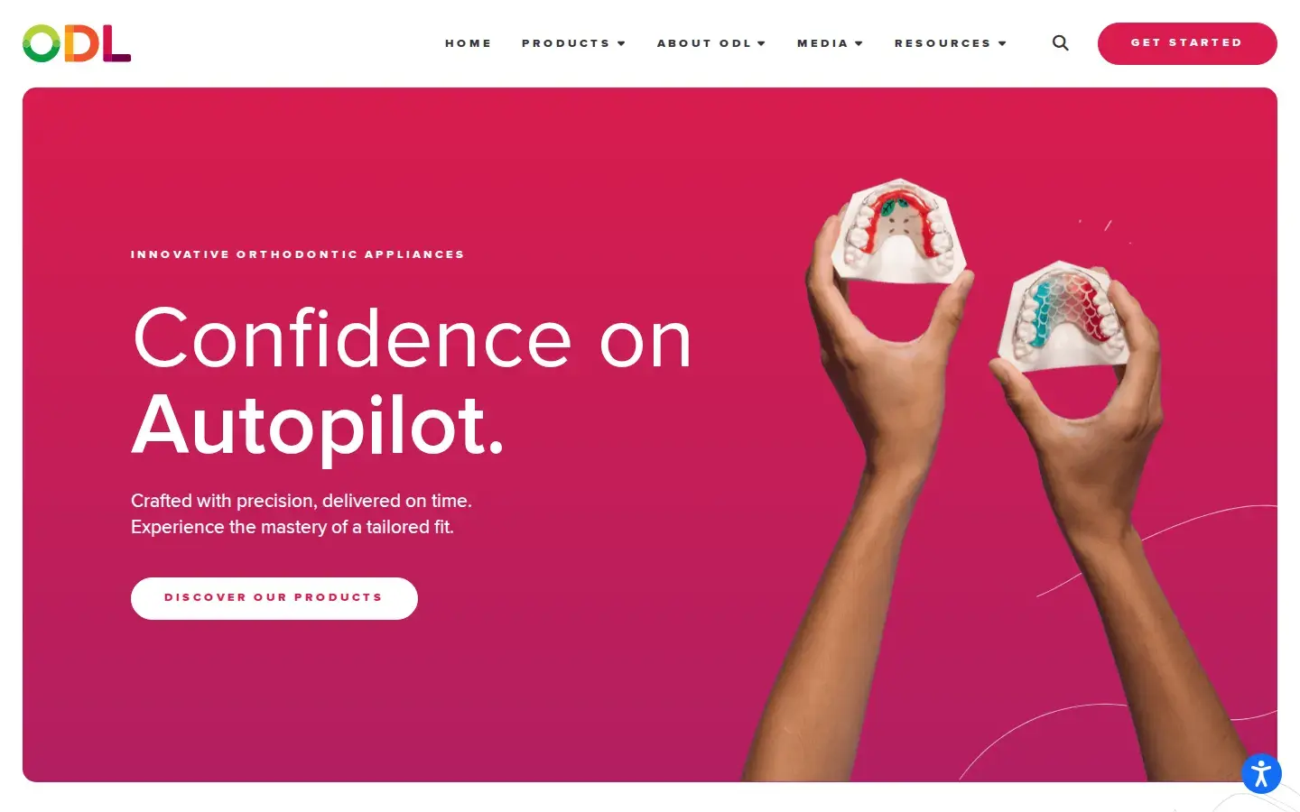 Homepage preview of ODL Orthodontic Lab
