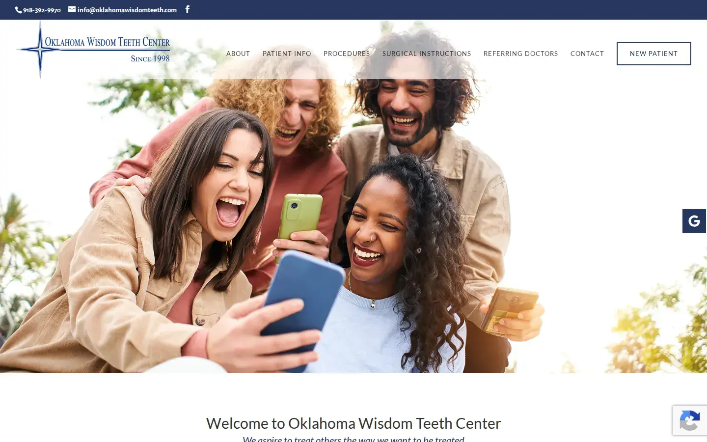Homepage preview of Oklahoma Wisdom Teeth Center