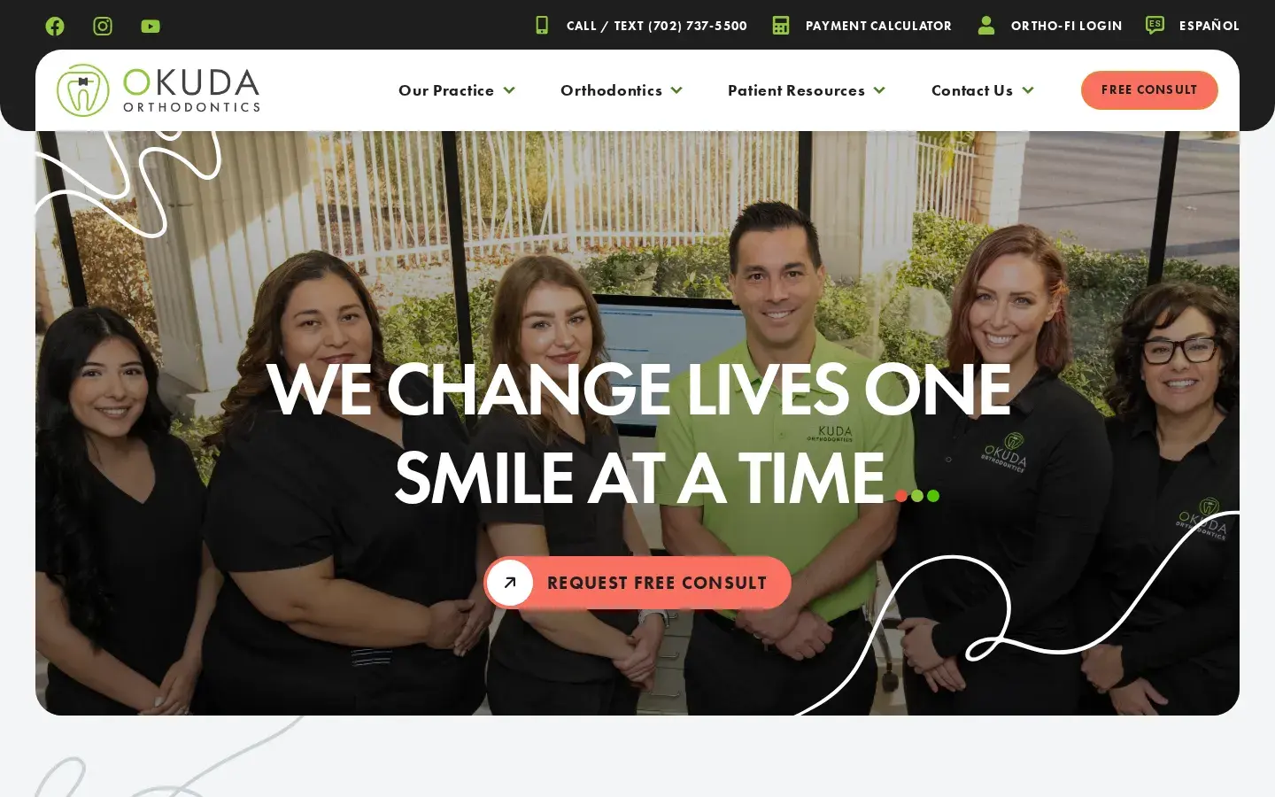 Homepage preview of Okuda & Noorda Orthodontics