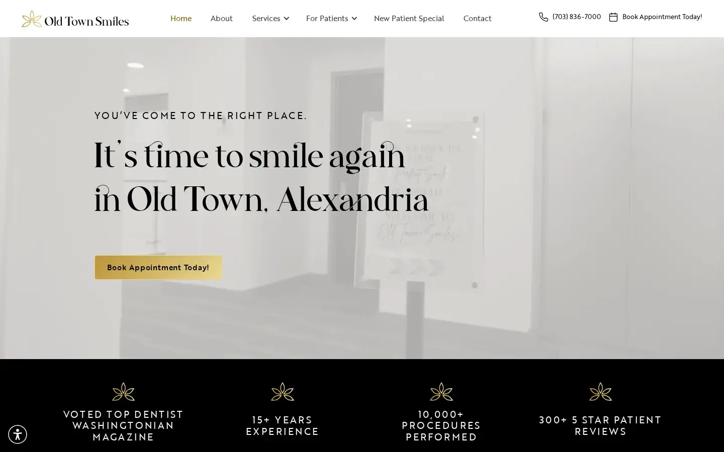 Homepage preview of Old Town Smiles