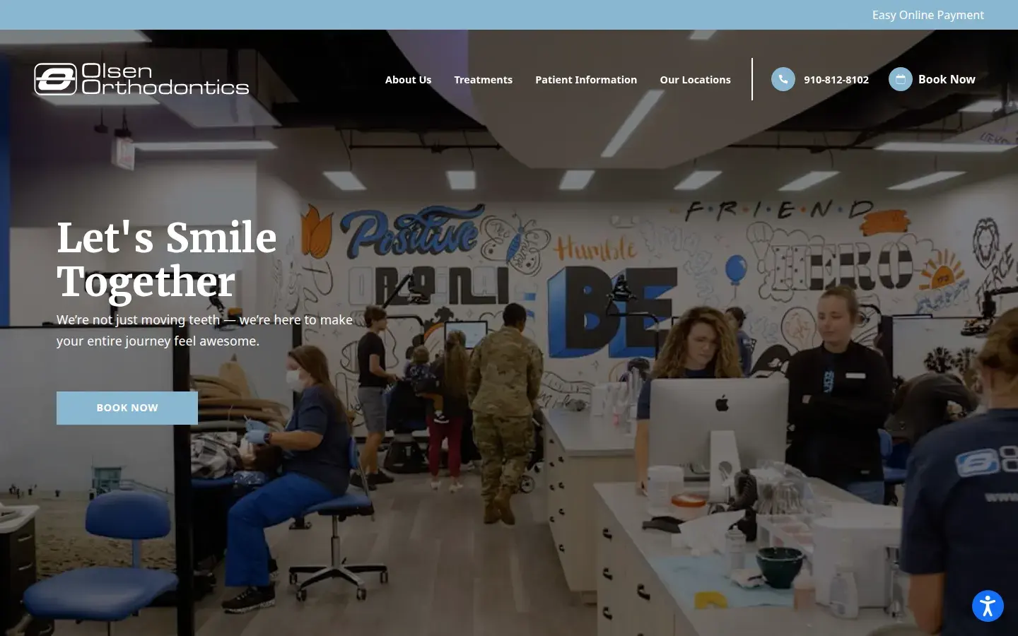 Homepage preview of Olsen Orthodontics