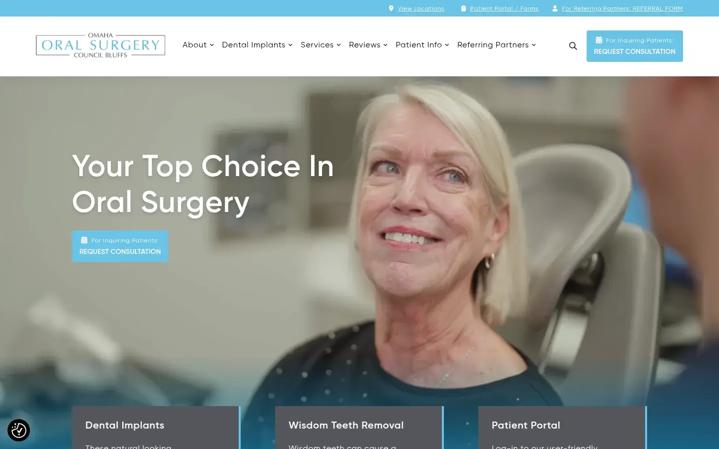 Homepage preview of Omaha Oral Surgery