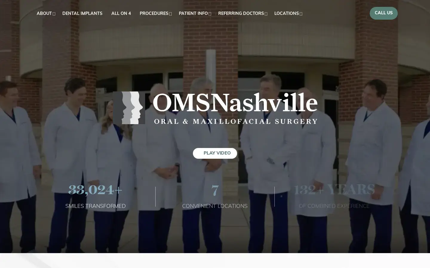 Homepage preview of OMS Nashville