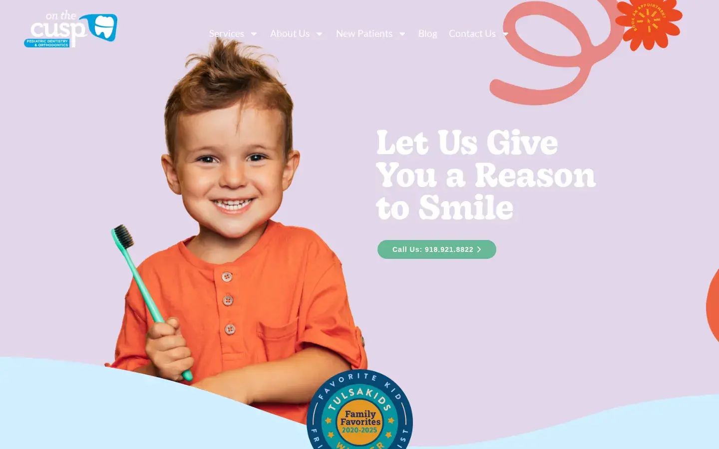 Homepage preview of On the Cusp Pediatric Dentistry