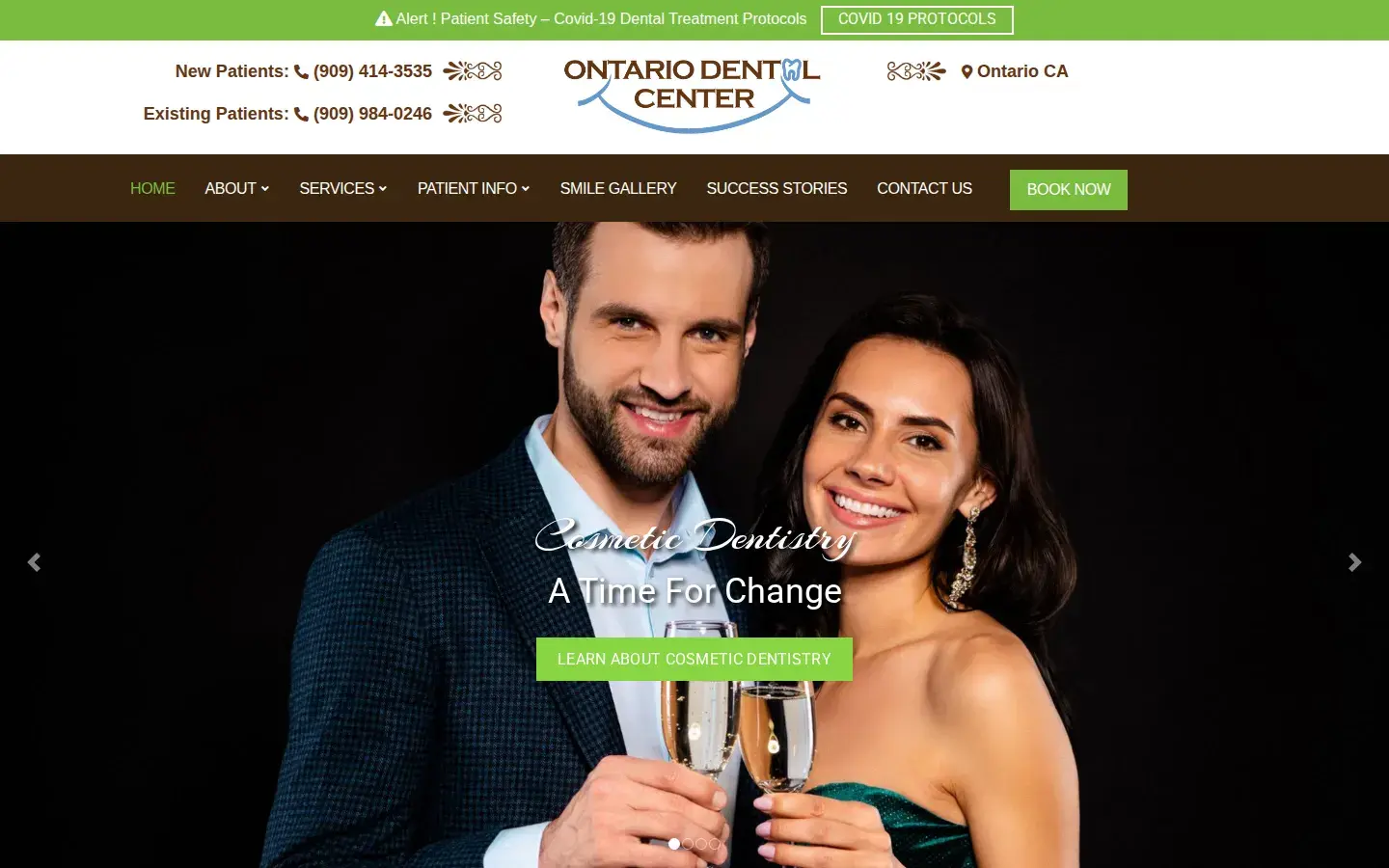 Homepage preview of Ontario Dental Center