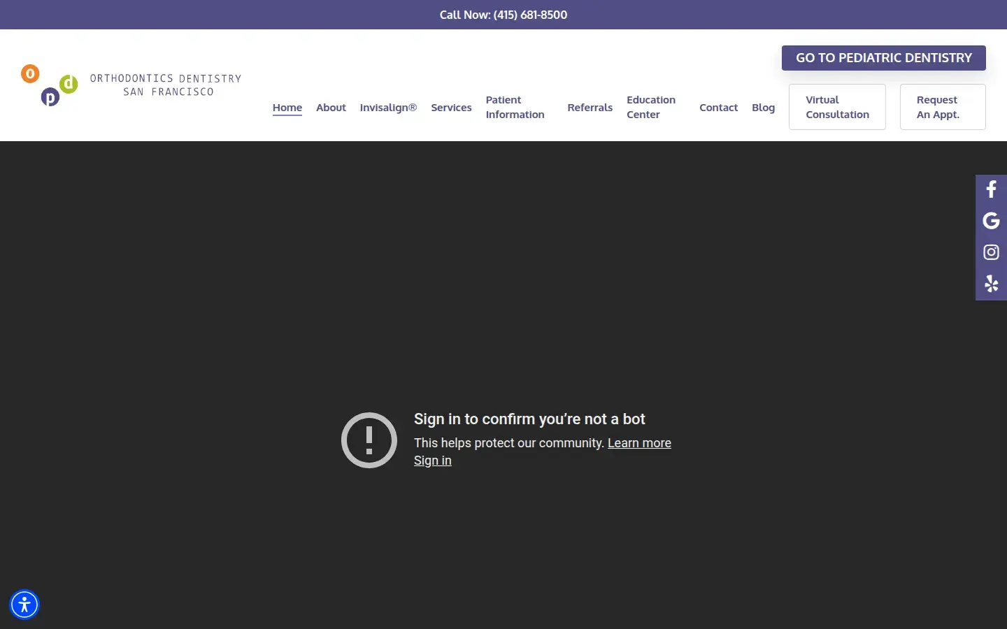 Homepage preview of OPDSF Orthodontics