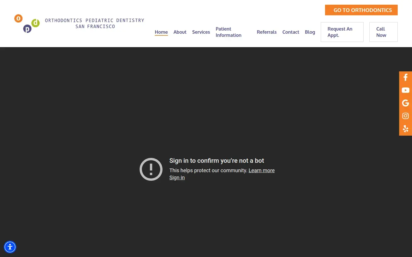 Homepage preview of OPDSF Pediatric Dentistry