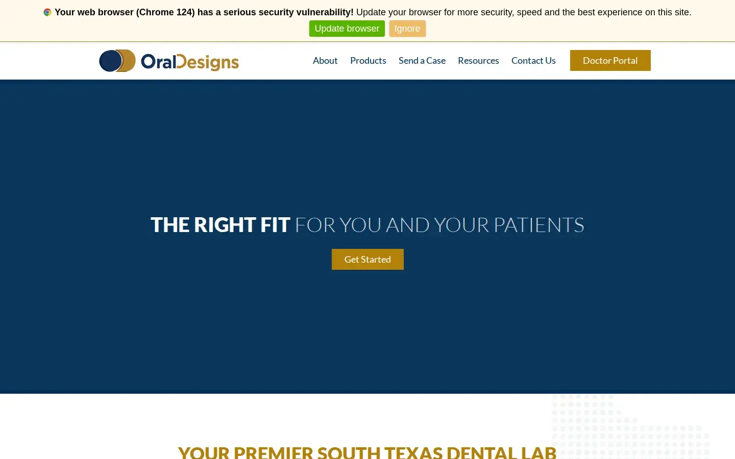 Homepage preview of Oral Designs, Inc.