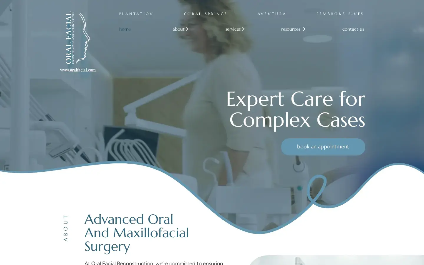 Homepage preview of Oral Facial Reconstruction and Implant Center - Aventura
