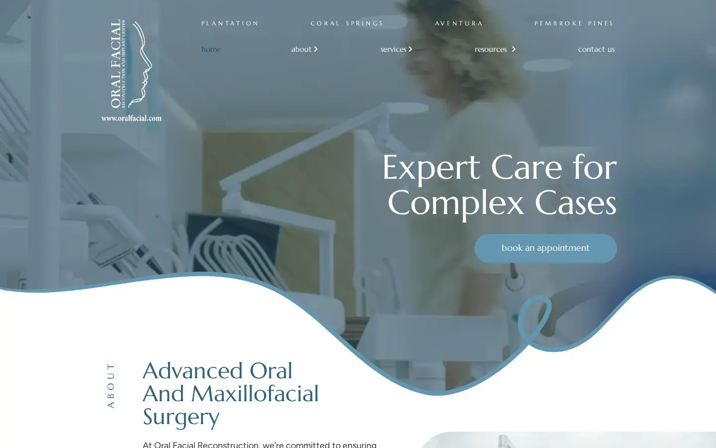 Homepage preview of Oral Facial Reconstruction and Implant Center