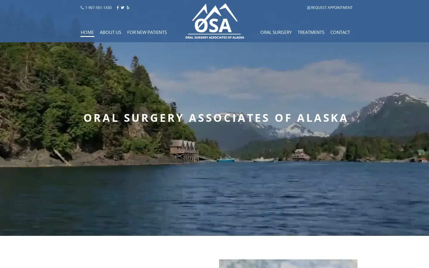 Homepage preview of Oral Surgery Associates of Alaska