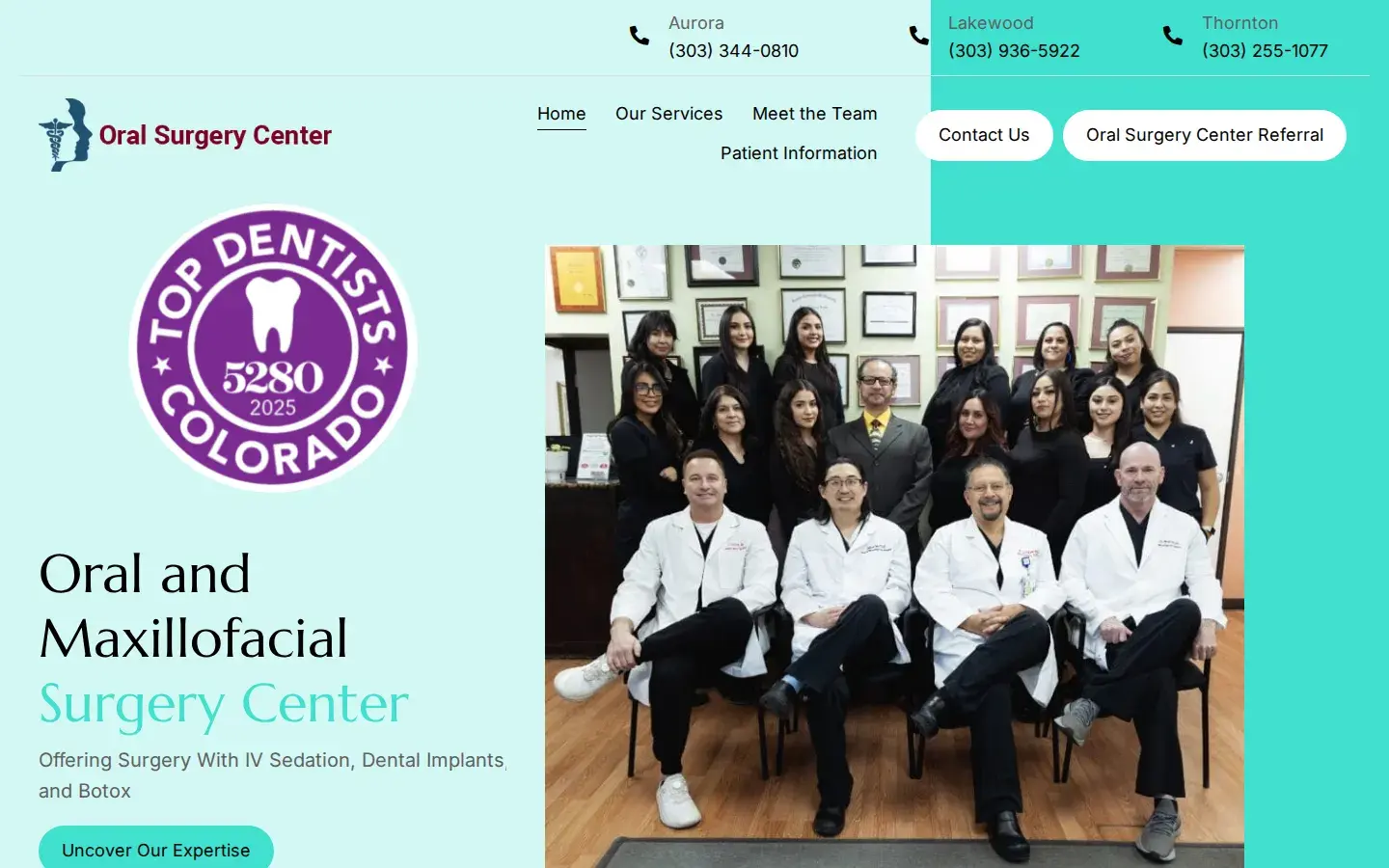Homepage preview of Oral Surgery Center