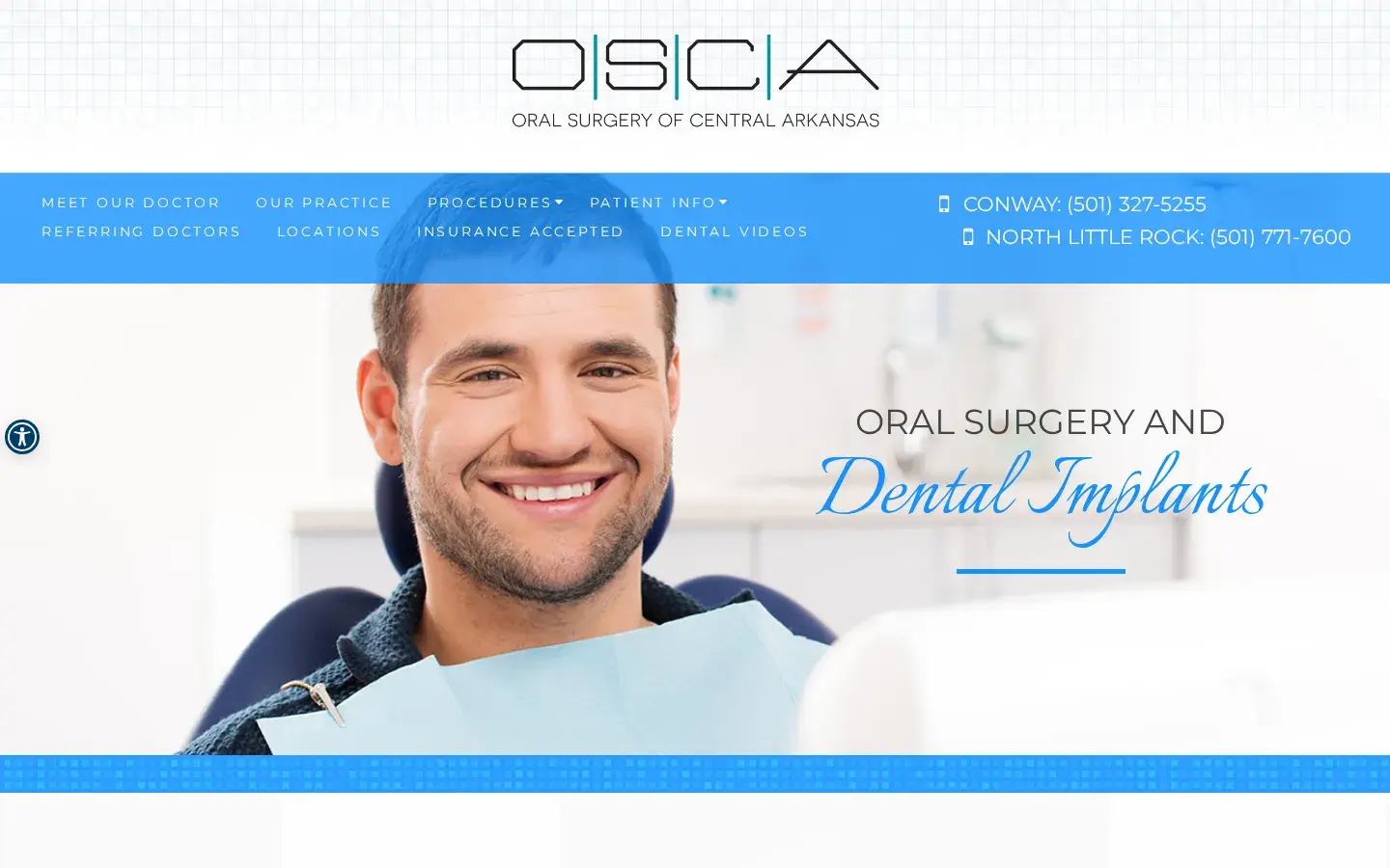 Homepage preview of Oral Surgery of Central Ark