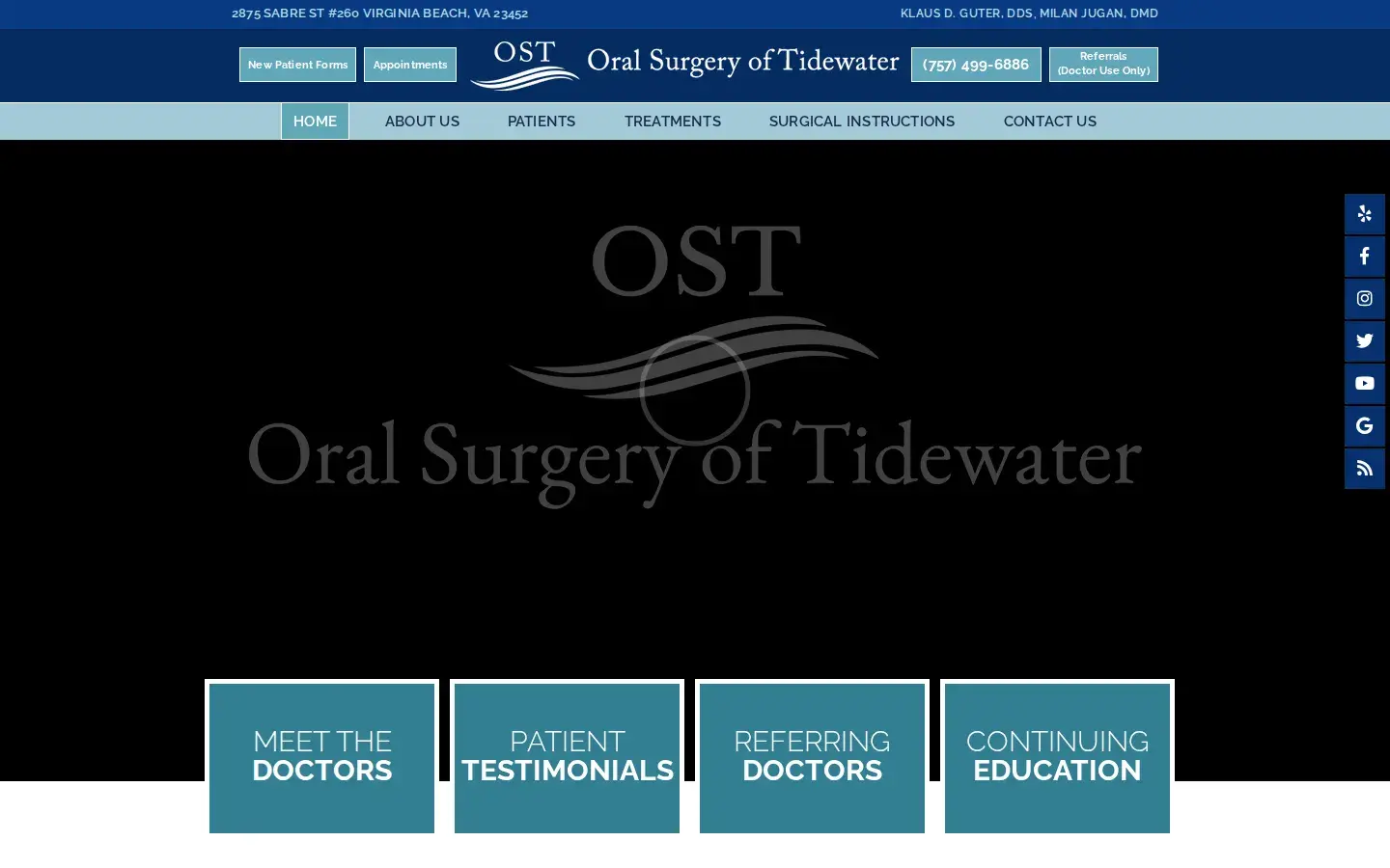 Homepage preview of Oral Surgery of Tidewater
