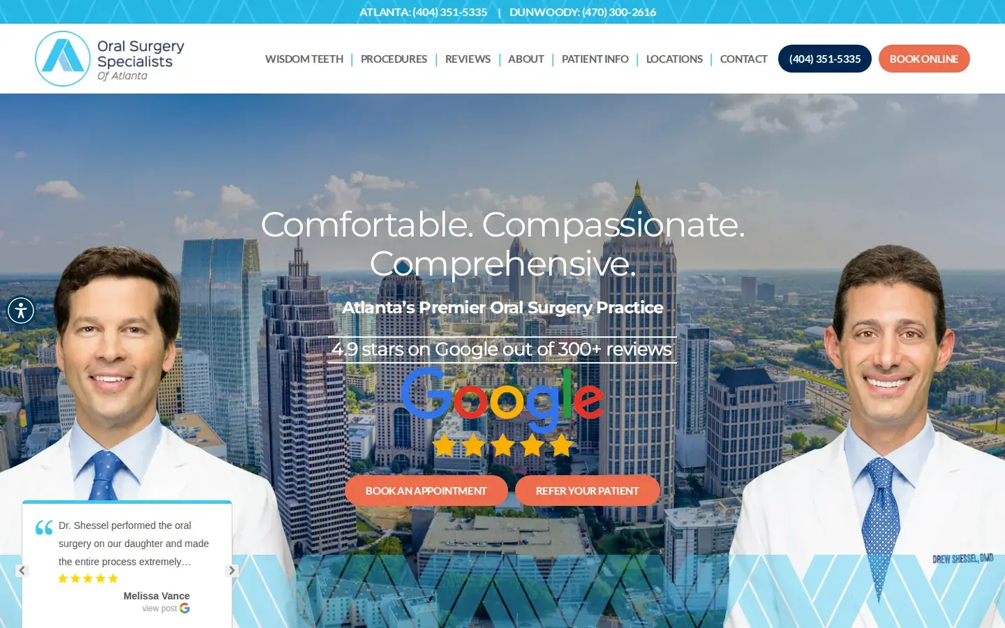 Homepage preview of Oral Surgery Specialists of Atlanta