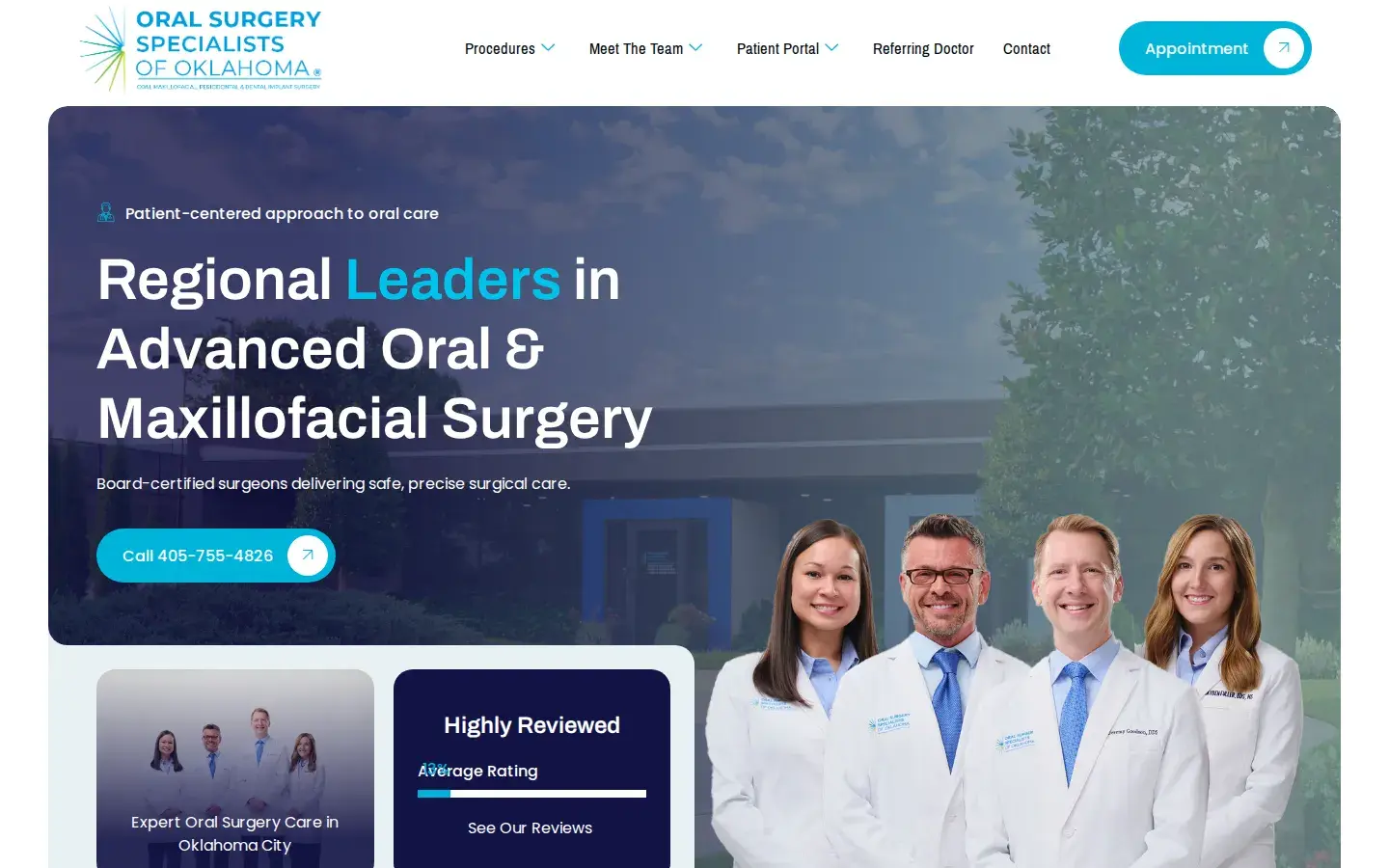 Homepage preview of Oral Surgery Specialists of Oklahoma