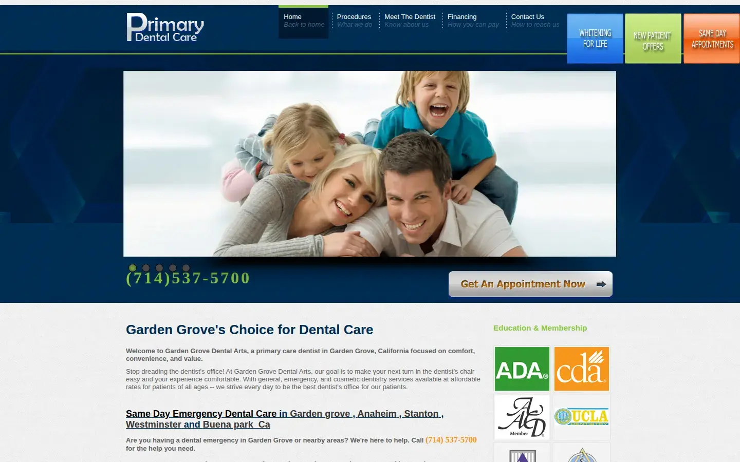 Homepage preview of Orange County Dentist, Garden Grove Dentist, Marianna Ibrahim