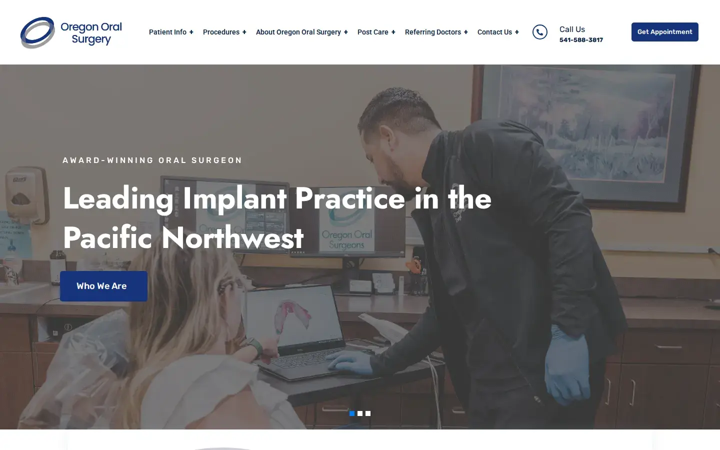 Homepage preview of Oregon Oral Surgeons – Eugene