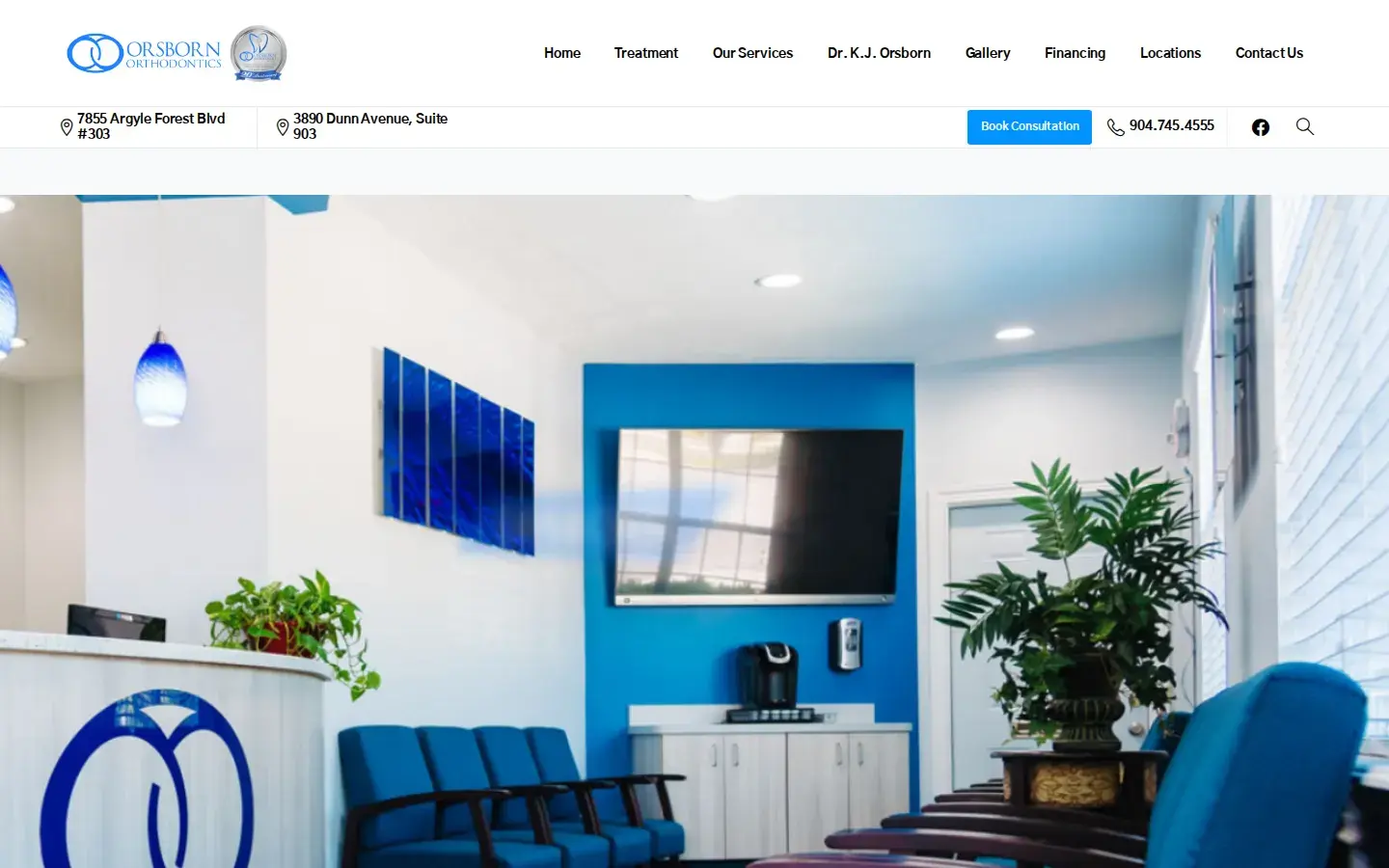 Homepage preview of Orsborn Orthodontics
