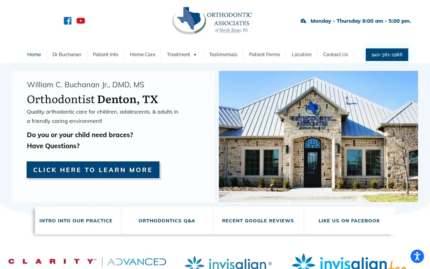 Homepage preview of Orthodontic Associates of North Texas, PA