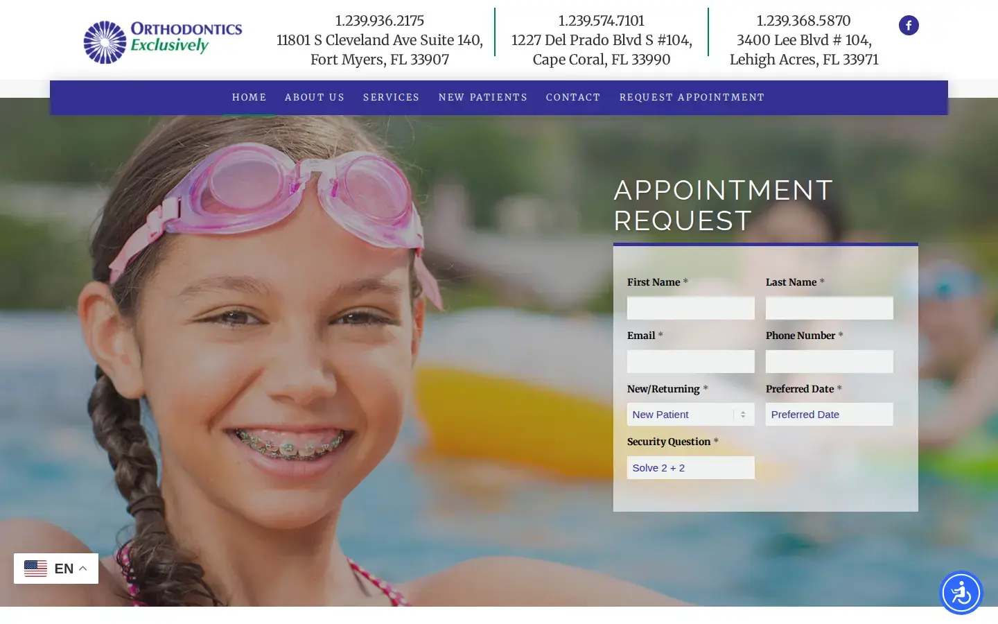 Homepage preview of Orthodontics Exclusively