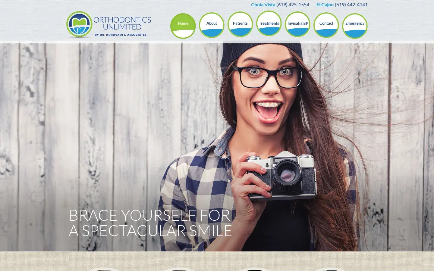 Homepage preview of Orthodontics Unlimited by Dr. Kuruvadi & Associates