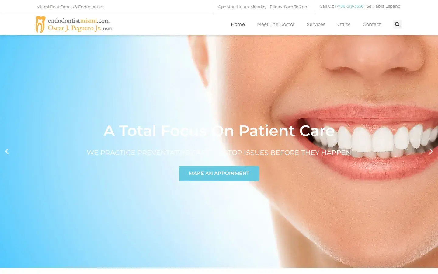 Homepage preview of Oscar J. Peguero Jr., DMD
