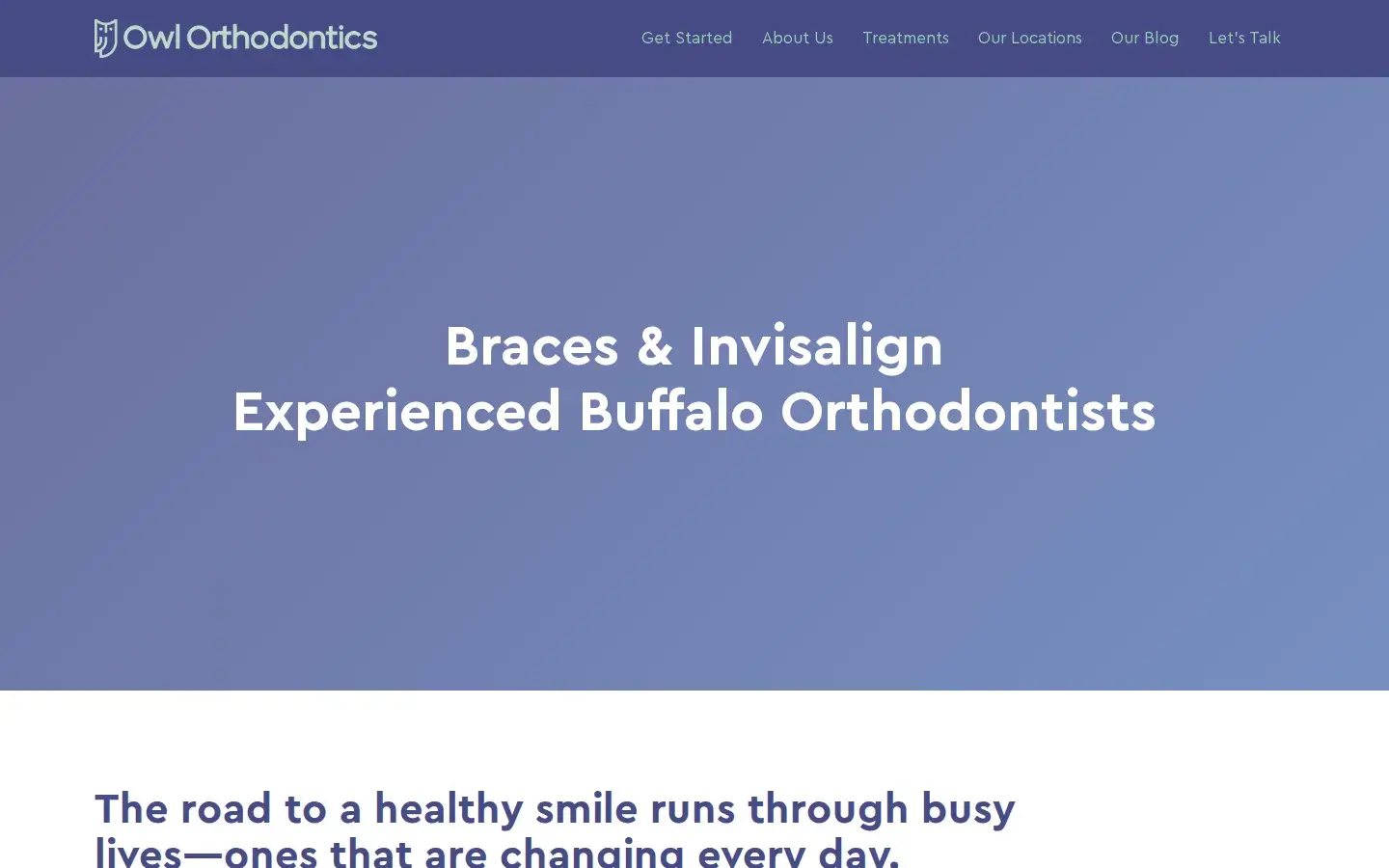 Homepage preview of Owl Orthodontics Amherst