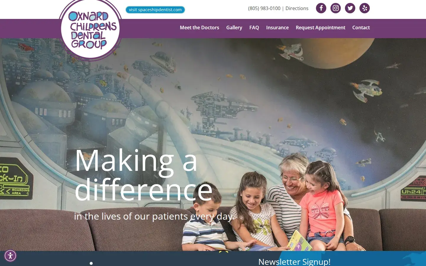 Homepage preview of Oxnard Childrens Dental Group