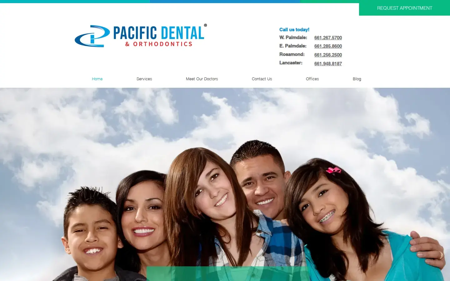 Homepage preview of Pacific Dental Care