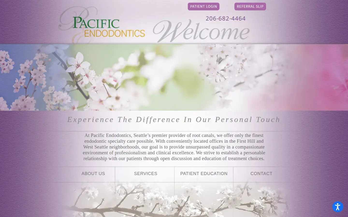 Homepage preview of Pacific Endodontics