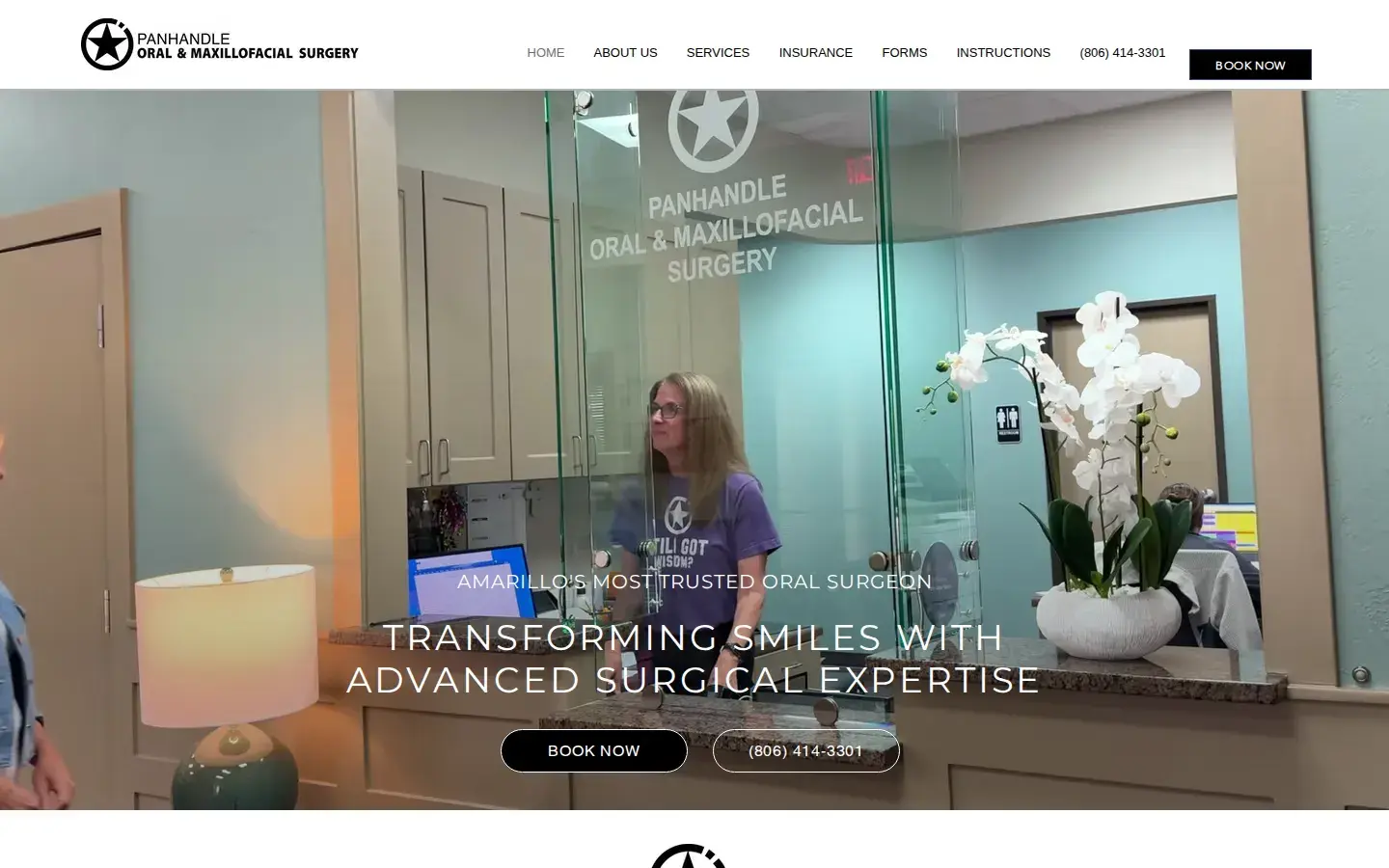 Homepage preview of Panhandle Oral & Maxillofacial Surgery