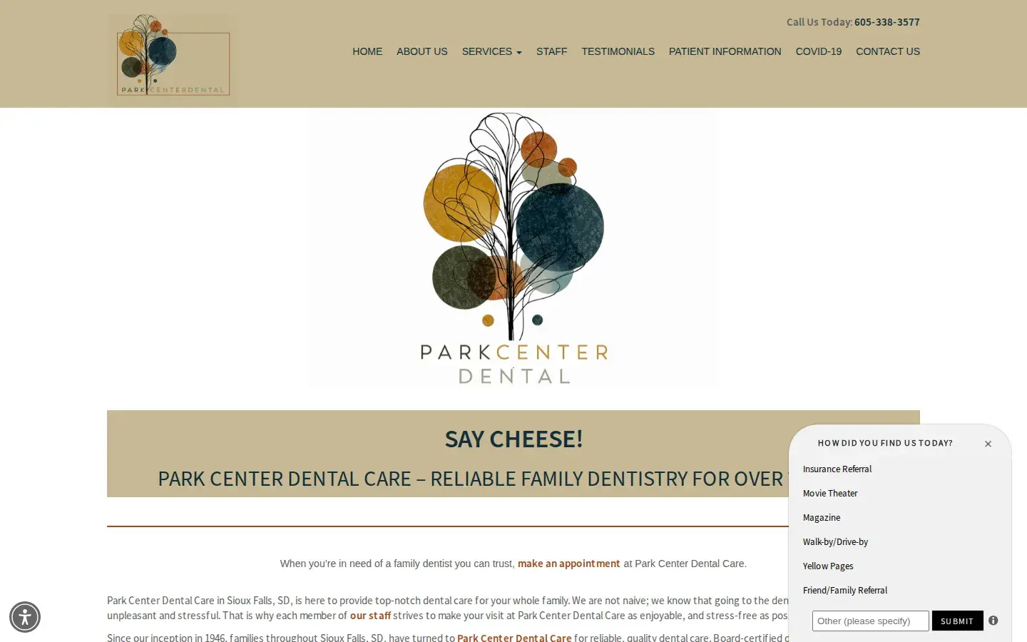 Homepage preview of Park Center Dental Care