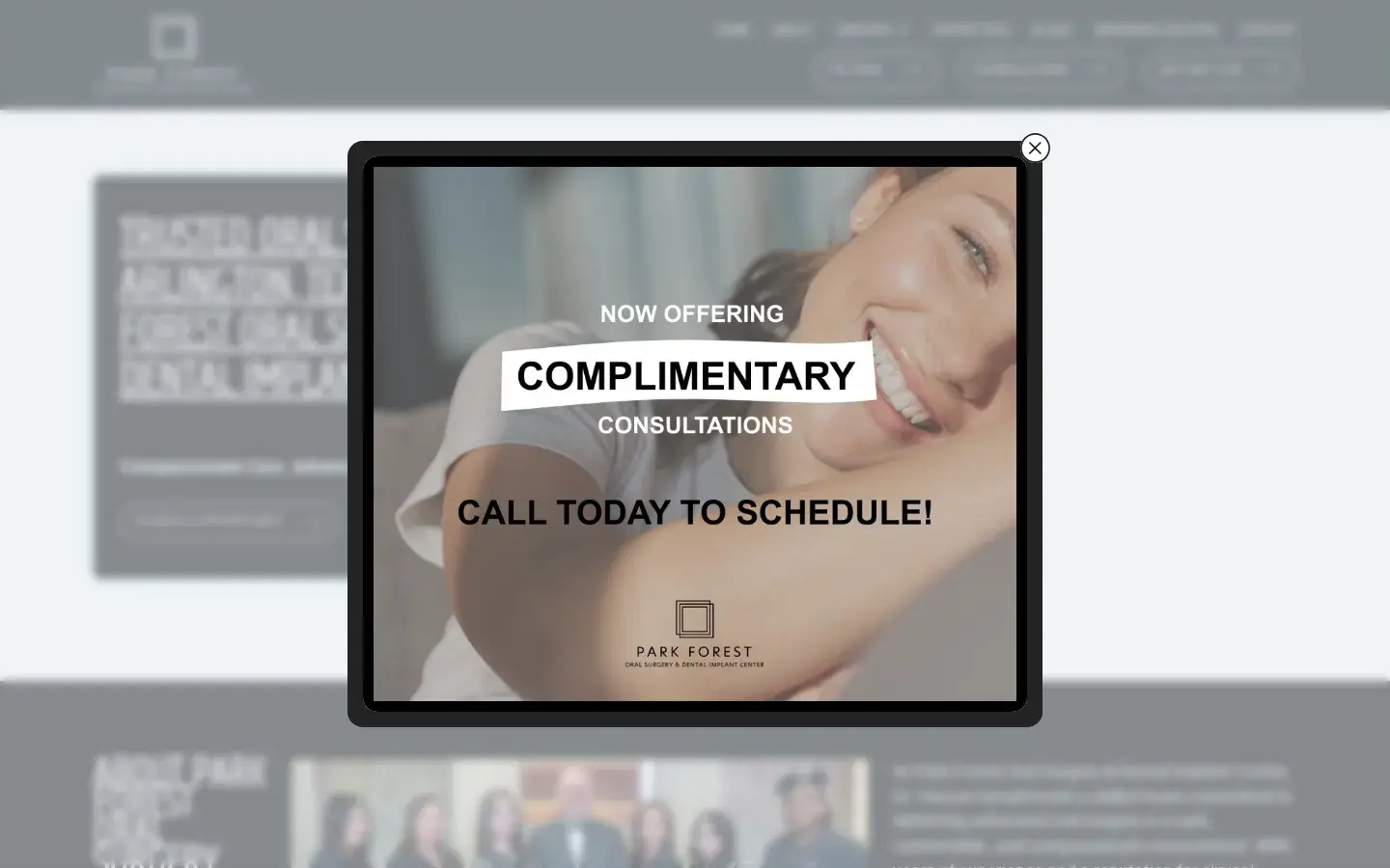 Homepage preview of Park Forest Oral Surgery & Dental Implant Center: Dr. Haroon Ismaili